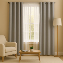 Cortina 4 Home 55X131 Grey Blackout Gromme (Wpsg47714Fbb)