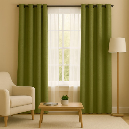 Cortina 4 Home 55X132 Sage Blackout Gromme (Wpsg47715Fbb)