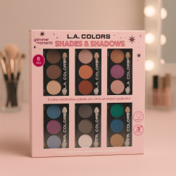 SET SOMBRA LA COLORS 3 TONOS 6PCS(C43559)