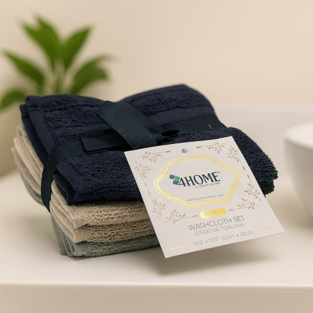 TOALLITA BAÑO LAVADO 4HOME 6 PIEZAS(TOST49643IM)