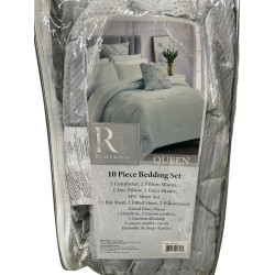 Edredon 4Home  10 Pcs Queen (Bcsq42132Tjx)