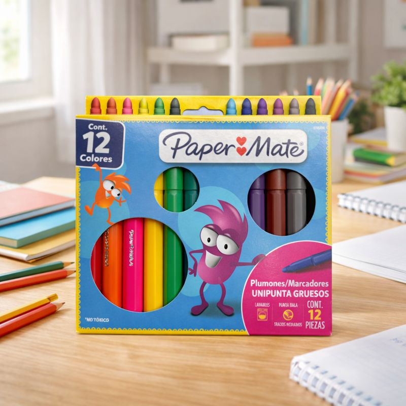 Marcador Paper M Jumbo 12Col (02024) Bts25