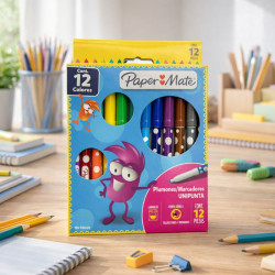 Marcador Paper M Deco 12Col (01027) Bts25