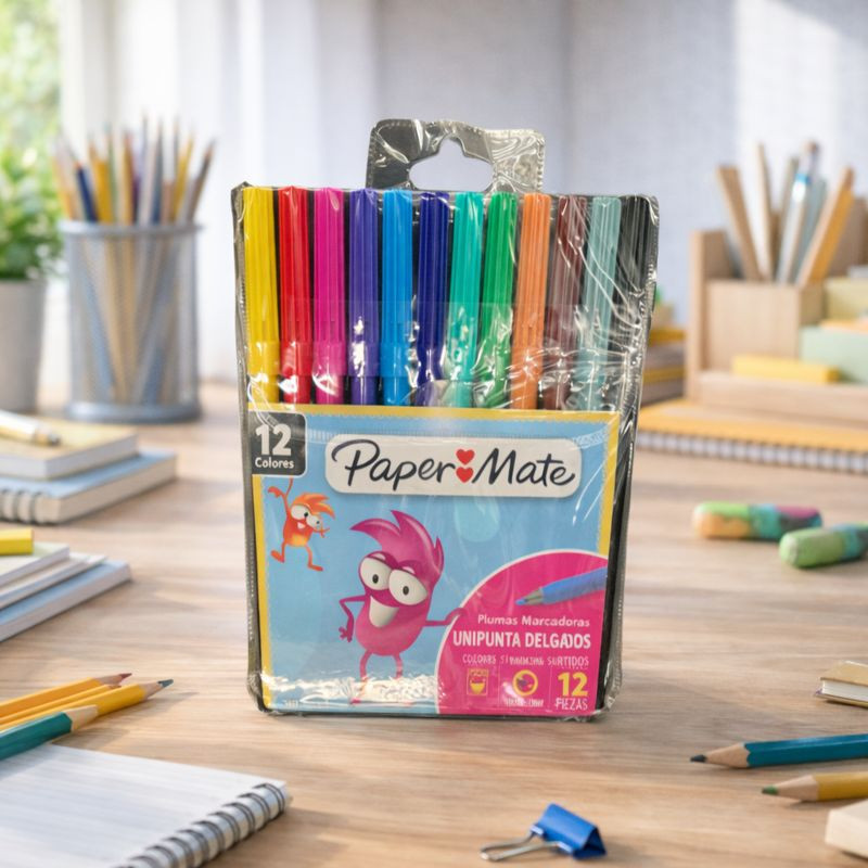 Marcador Paper M 12Col (771618) Bts25