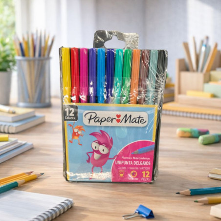 Marcador Paper M 12Col (771618) Bts25