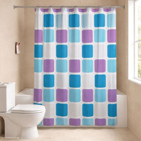 CORTINA BAÑO 180X180CM PALM SPRINGS HOMES