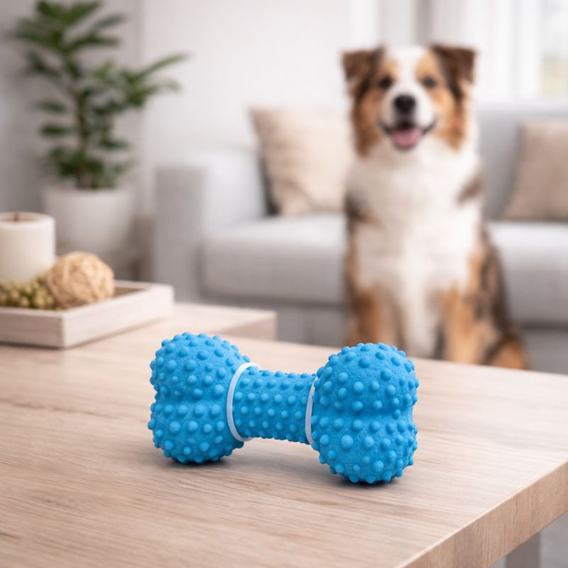 Juguete Mascota Hueso Celeste Teddy Pet (Pt1147)