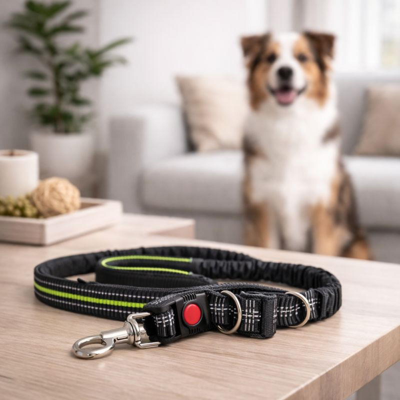 Set Correa Collar Flexible Teddy Pet Verde (8703Gn)