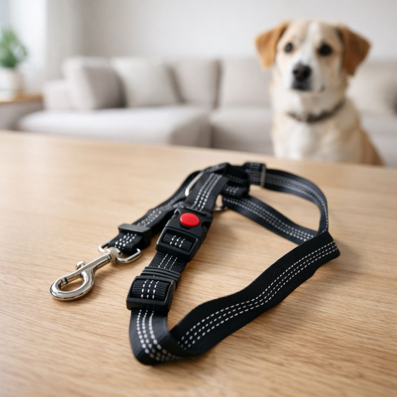 Correa Seguridad Auto Teddy Pet Negra (8704Bk)