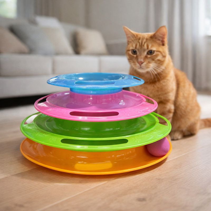 Juego interactivo para gatos Teddy Pet con estímulo y diversión diaria