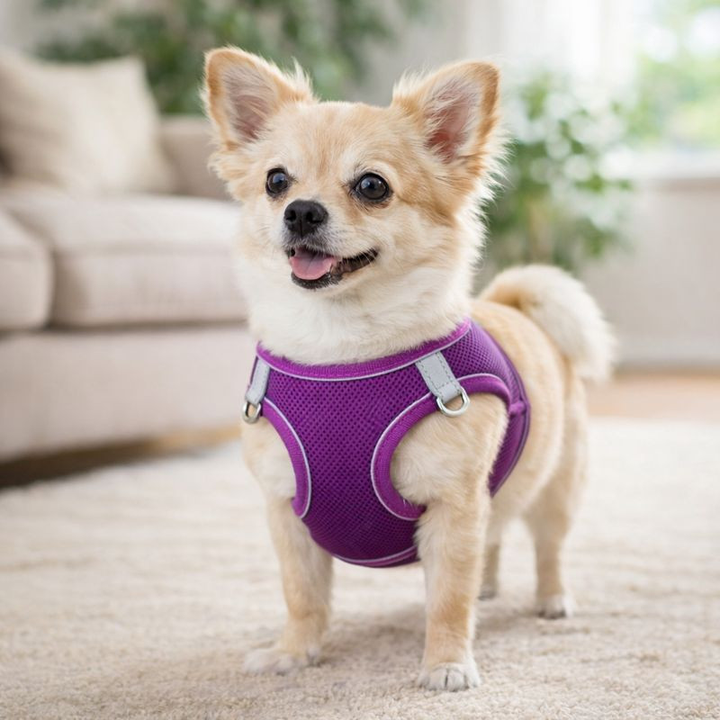 Pechera Mascota Teddy Pet Morada Talla M (8705Pl-M)