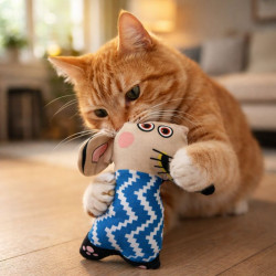 Juguete Ratón para Gato UBL con Pantalón – Diversión Interactiva