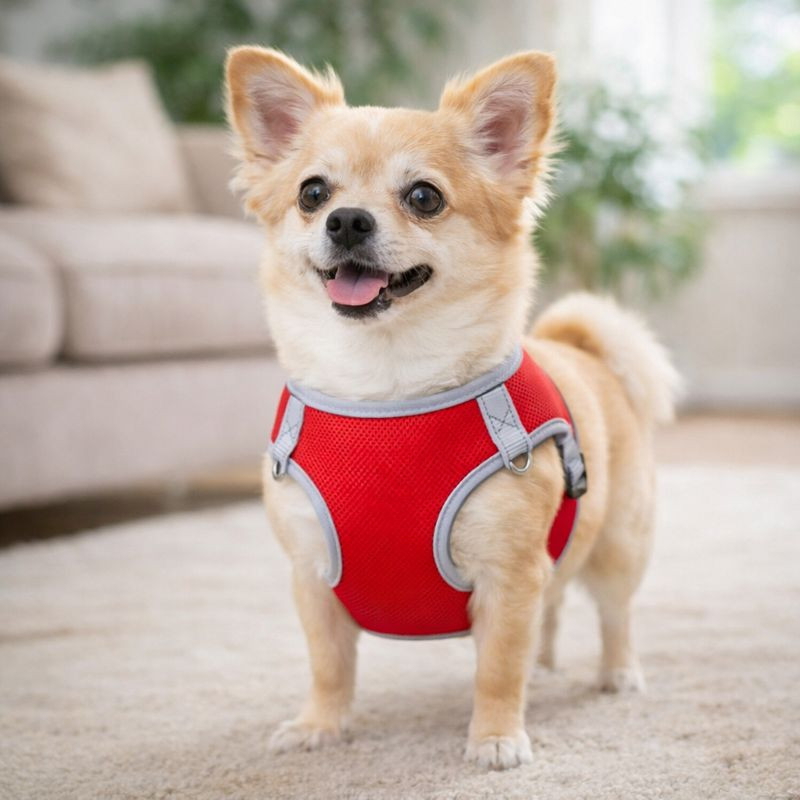 Pechera Mascota Teddy Pet Roja Talla M (8705R-M)