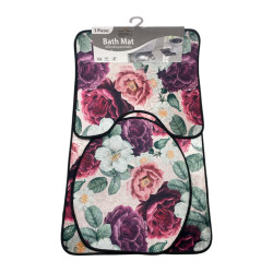 SET ALFOMBRA BAÑO 3PCS(DKHR-1851)