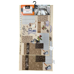 SET ALFOMBRA COCINA 2PCS LATTE(RG843)