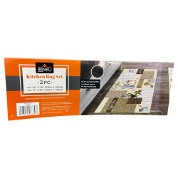 SET ALFOMBRA COCINA 2PCS LATTE(RG843)
