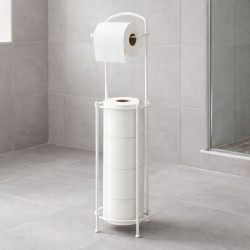 Porta toalla blanco 14x63 cm DKFashion para baño