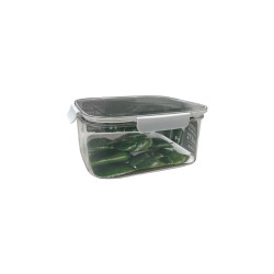 Envase plástico cuadrado 2730 ml DKFashion para alimentos