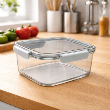 Envase plástico cuadrado 1500 ml DKFashion para alimentos