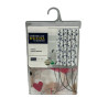 Cortina de baño plástica DKFashion 180 cm