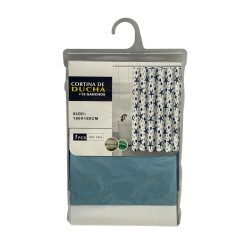 Cortina de baño plástica DKFashion 180 cm