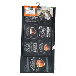 SET ALFOMBRA COCINA 2PCS COFFEE(RG839)