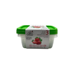 Envases Plastico Rectangular C/ Tapa 3Pza (7453116021170)