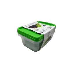 Envases Plastico Xl Rectangular C/ Tapa 3Pza (7453116021217)