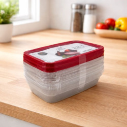 Envases Plastico Rectangular C/ Tapa  3Pza (7453116021088)