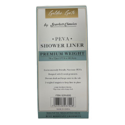 Cortina de Baño con Aros 70x72 | Práctica y Resistente