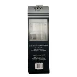 Cortina de Baño 72x72 con Ganchos | Práctica y Resistente