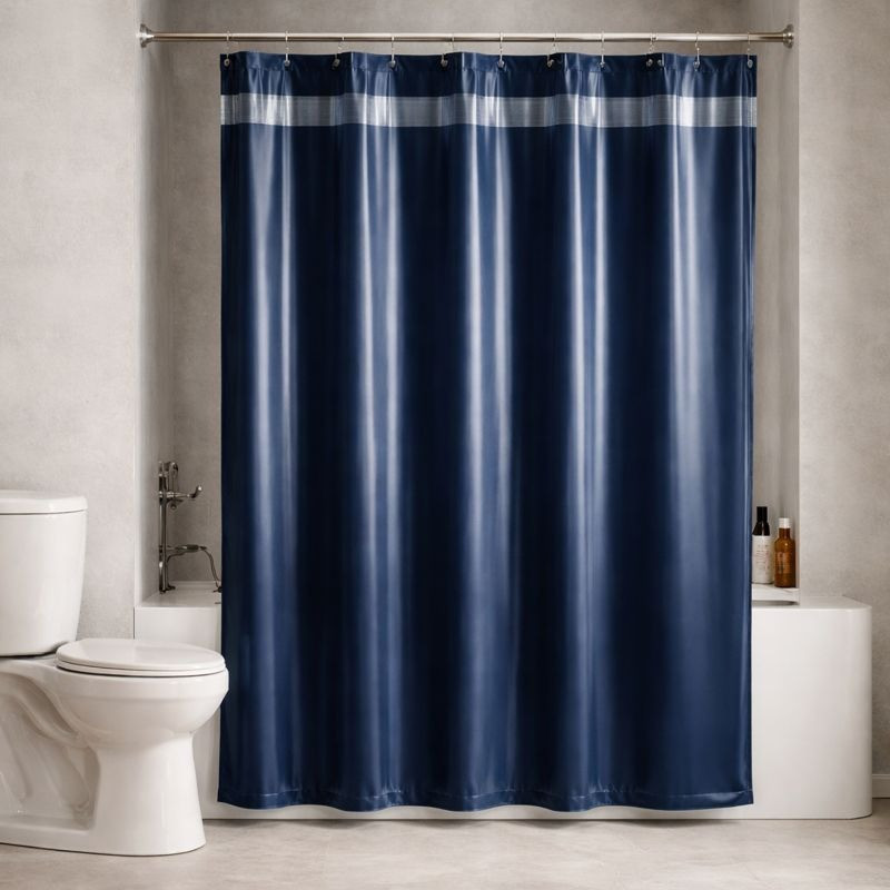 Cortina de baño 70x72 pulgadas resistente y práctica