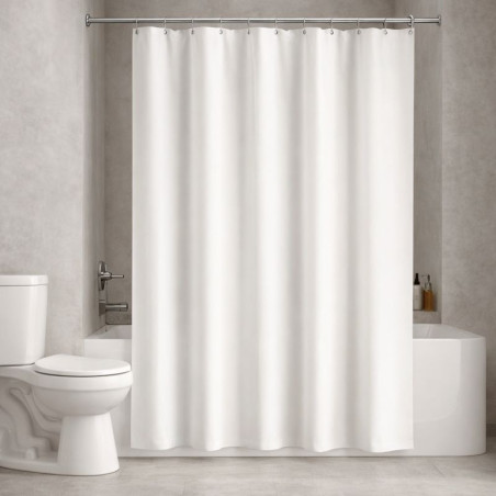 Cortina de baño jumbo 180x200 cm resistente y funcional