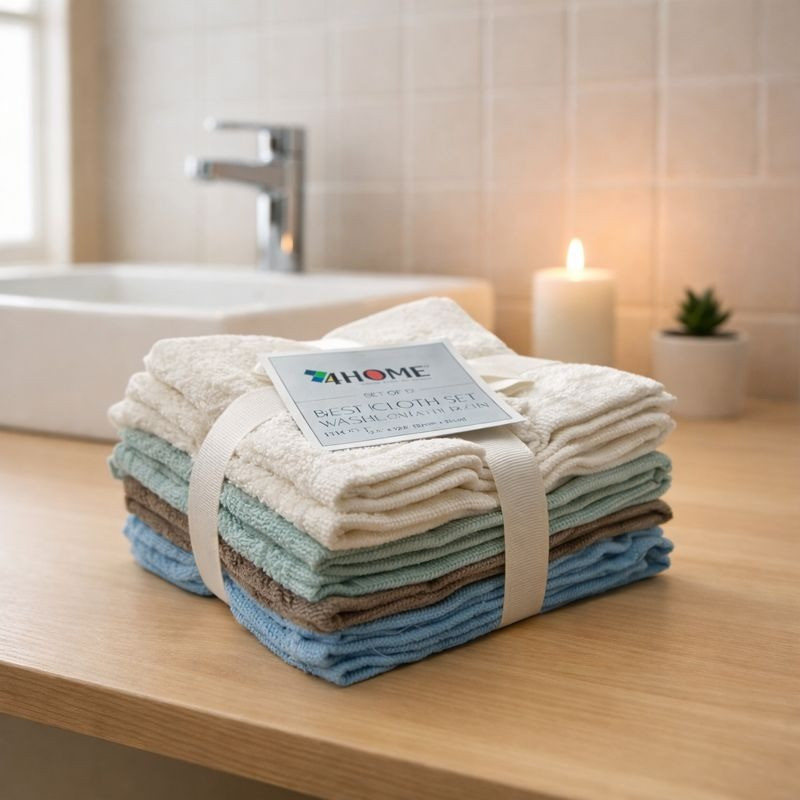 TOALLITA BAÑO LAVADO 4HOME 12 PIEZAS(TOST49644IM)