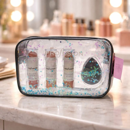 Set Profusion Iluminador y Contorno con Cosmetiquera