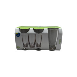 Set de Vasos de Vidrio 6 Piezas 330 ml para Uso Diario