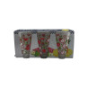 SET VASOS VIDRIO 3PCS DECORADO(3PCS-AP21)