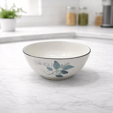 Plato hondo de cerámica 6 pulgadas para cocina y mesa