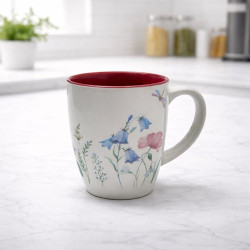 Taza de Cerámica Decorada 9 oz | Ideal para Café y Té