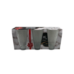 Set 3 Vasos de Vidrio 470 ml para Bebidas | Cocina