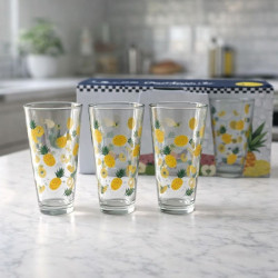 SET VASOS VIDRIO 3PCS DECORADO(3PCS-PN20)