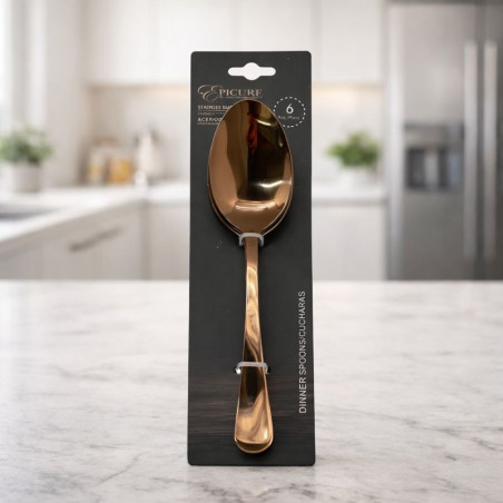 SET CUCHARAS METAL 6PCS(EP-6DS-RG1)