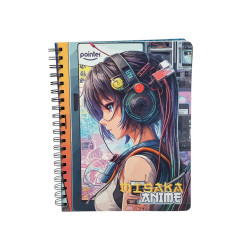 PAQUETE 6 CUADERNOS 150 HOJAS RESORTES ANIME POINTER