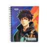 PAQUETE 6 CUADERNOS 150 HOJAS RESORTES ANIME POINTER