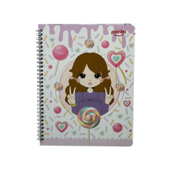 PAQUETE 6 CUADERNOS 80H RESORTE GIRL CUTE