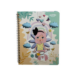 PAQUETE 6 CUADERNOS 80H RESORTE GIRL CUTE