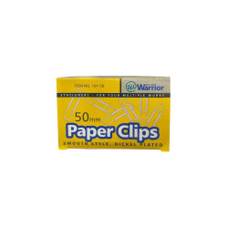Clips Jumbo Niquelado 50 Mm. Warrior 100 Uds.