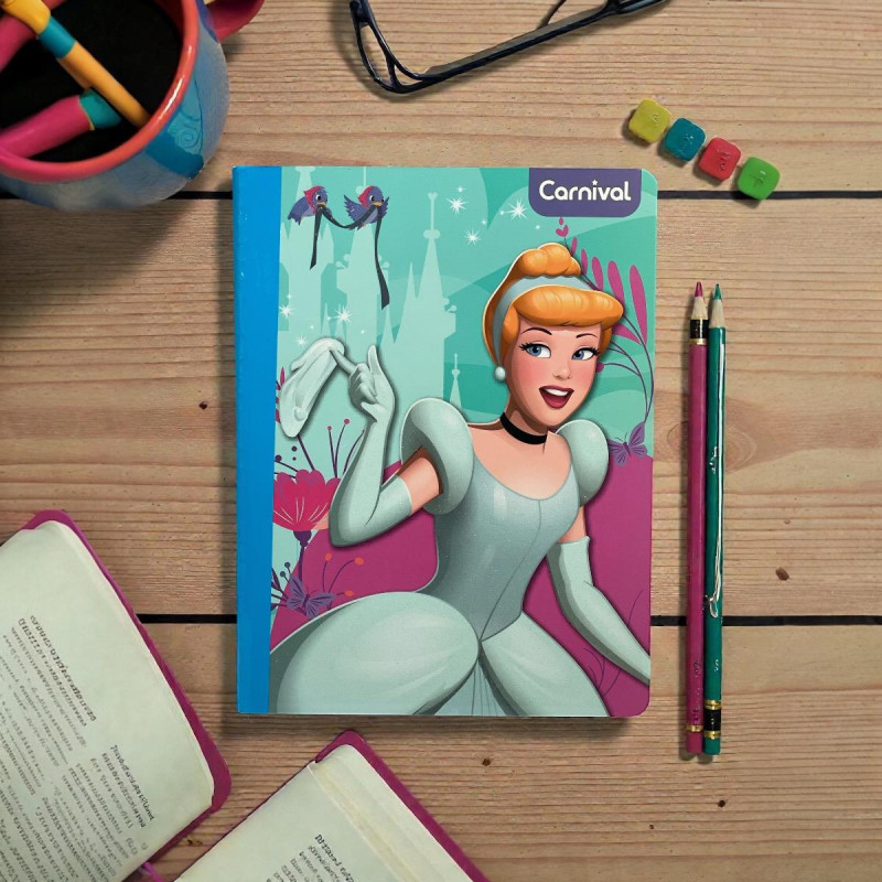 Cuaderno Cosido 100H Princesas (Pr-1Mc-Ra550)