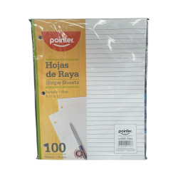 Hojas Rayadas Pointer (72-P-L)