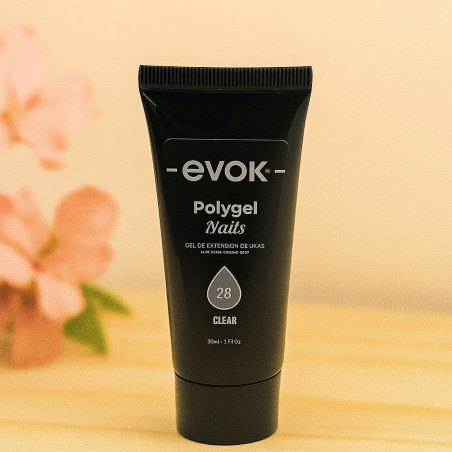 POLIGEL UÑAS CLEAR 30ML EVOK(EV-GE005-C)